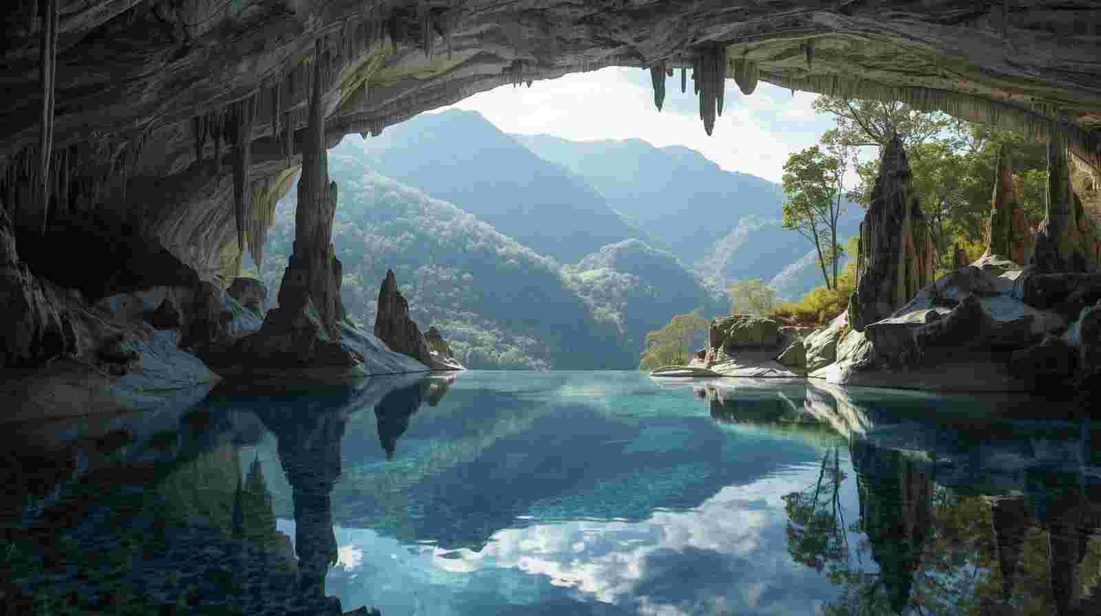 Crystal Realms: Jenolan Cave Discovery